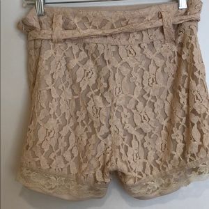 Lace shorts!
